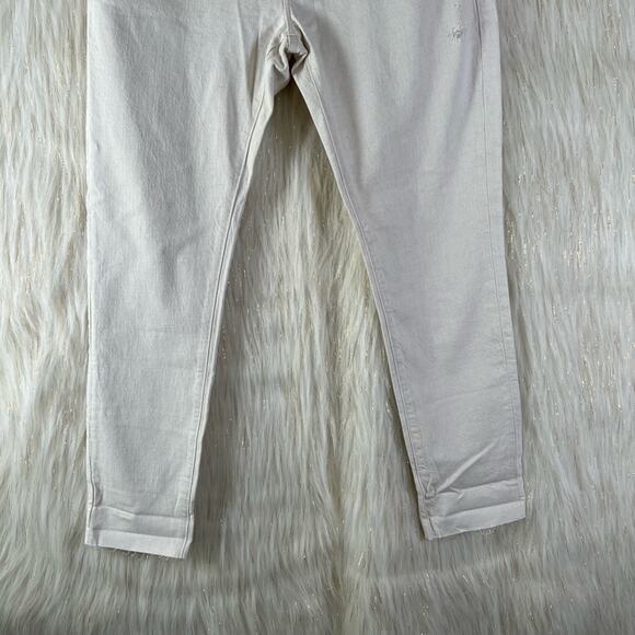 Frame Le Garcon Ankle Slim Straight Leg Jeans Au Natural Heather Cotton Linen 26 - Picture 5 of 11